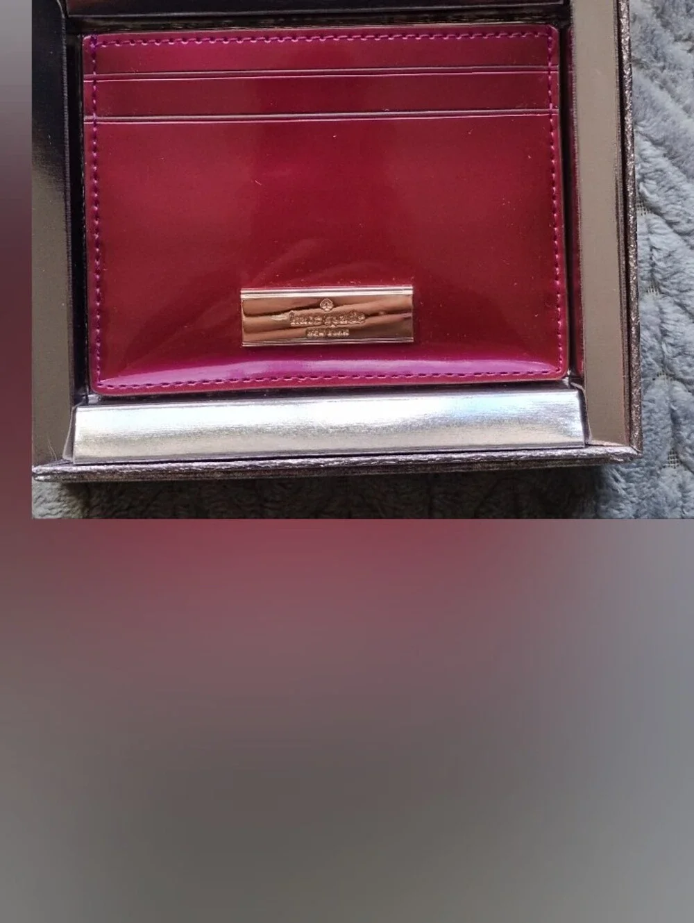 Kate Spade Dark Raspberry Kenzie Cardholder NWT